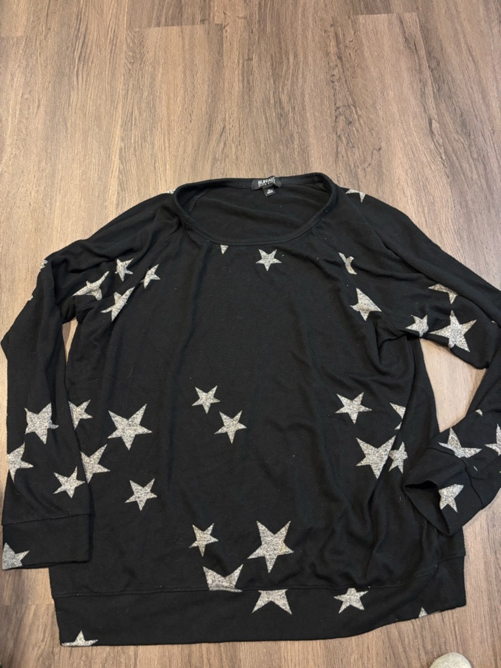 Buffalo David Bitton Black Long Sleeve Top